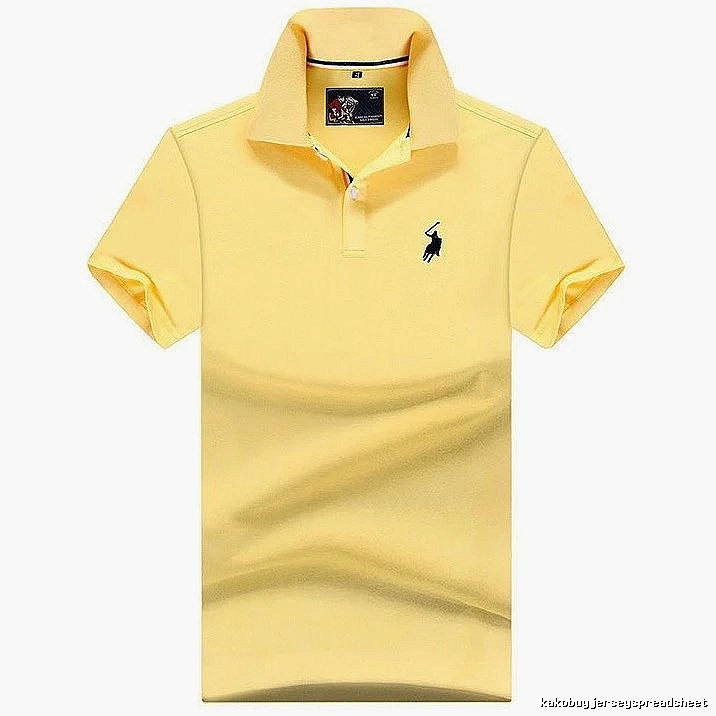 Ralph Lauren Premium Style Yellow polo shirt Bright Yellow Polo for Resort Outfits