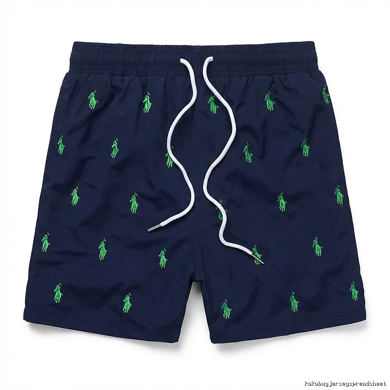 Ralph Lauren retro-style dark blue shorts