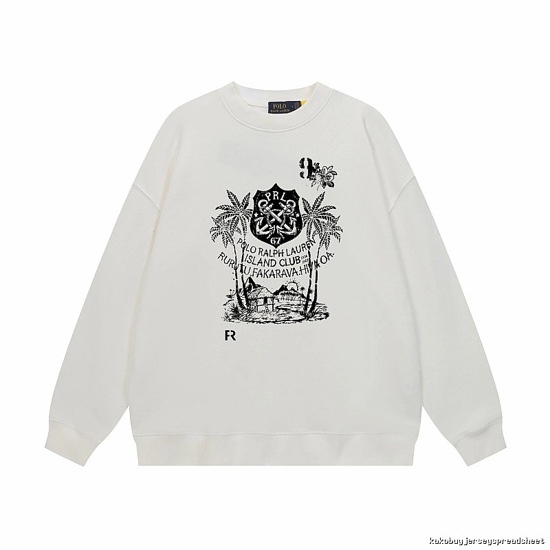 Ralph Lauren retro-style white sweatshirt