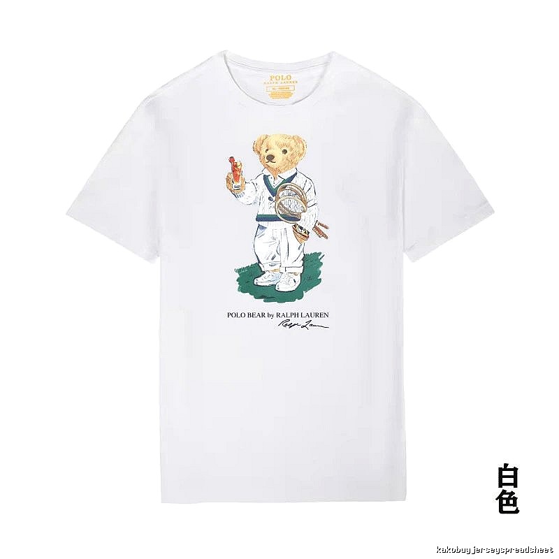 Ralph Lauren Teddy Bear Series White T-shirt