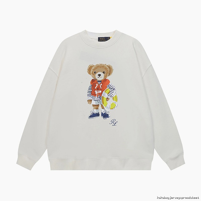 Ralph Lauren white sweatshirt with bear print