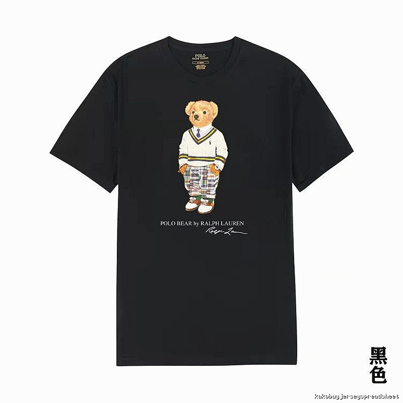Ralph Lauren's Bear Series Black T-shirt