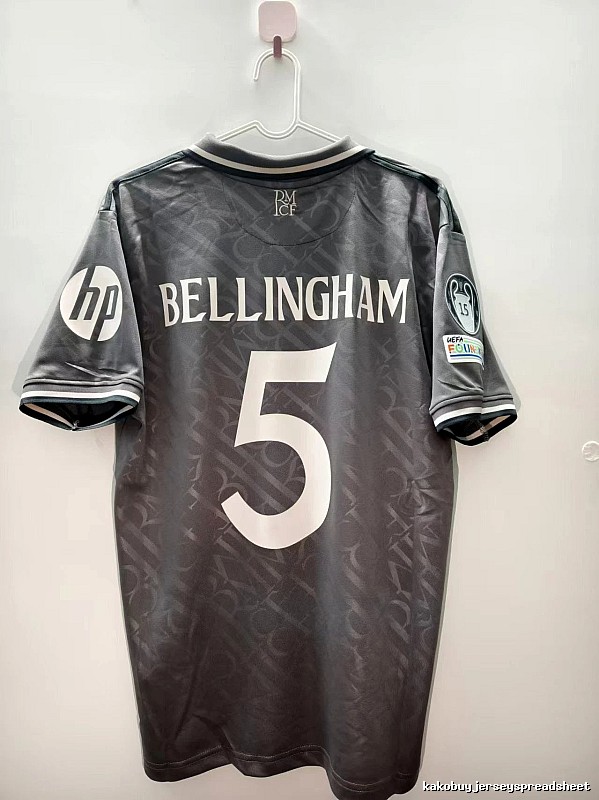 Real Madrid Premium Style Bellingham #5 soccer jersey White Real Madrid for Minimal Outfits
