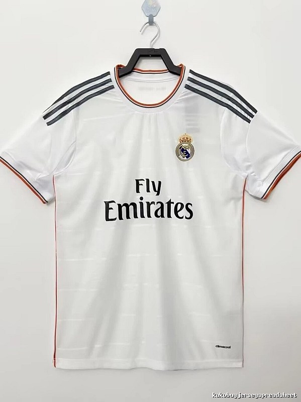 Real Madrid Summer Retro Teka soccer jersey White Retro Football with Bold Graphic