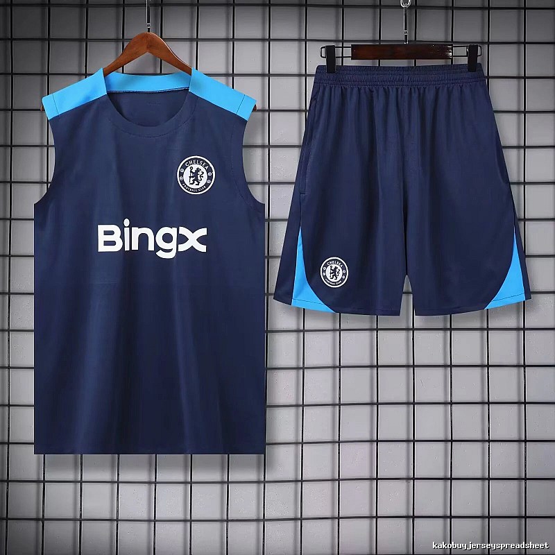 Real Madrid Urban Training jersey set Navy Sleeveless Top with Statement Pattern