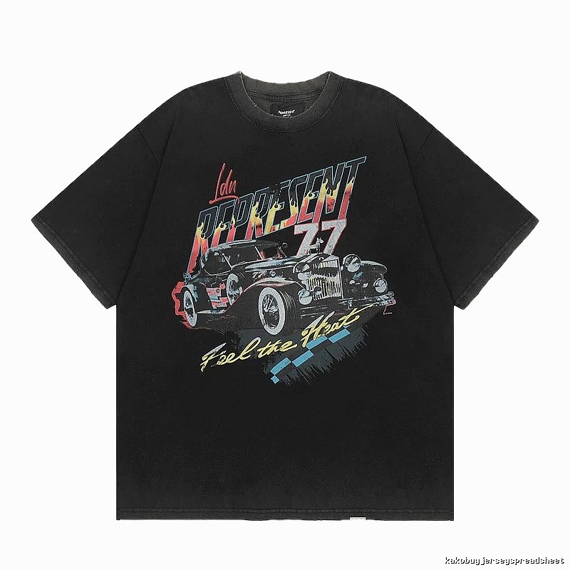 Represent American Retro Classic Car Black T-Shirt