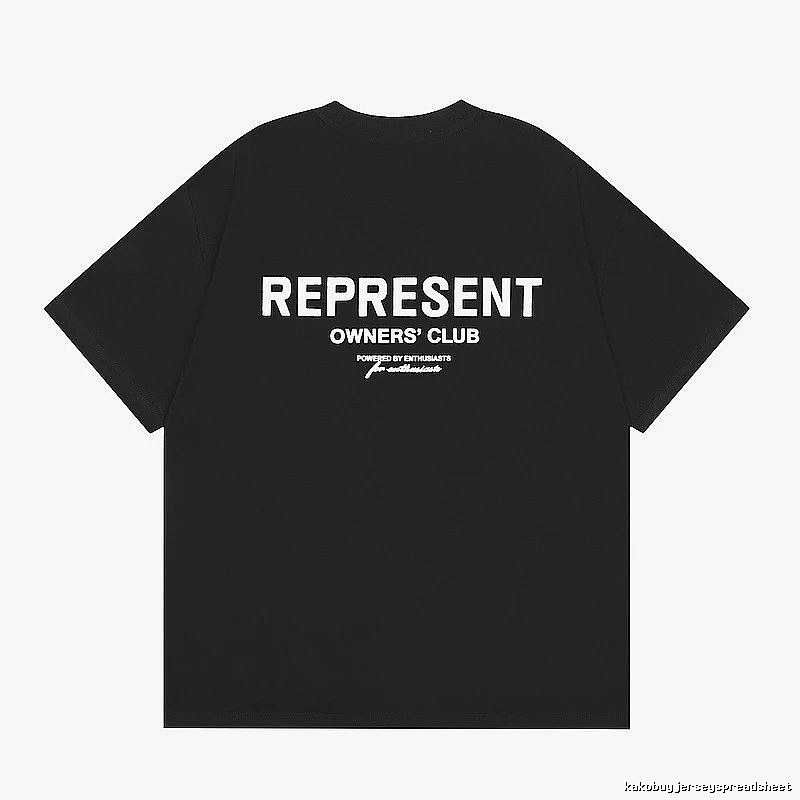 Represent Black Style 801 Owners Club T-Shirt Training Look Logo