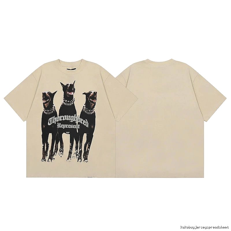 Represent Doberman Print High-Street Khaki T-shirt