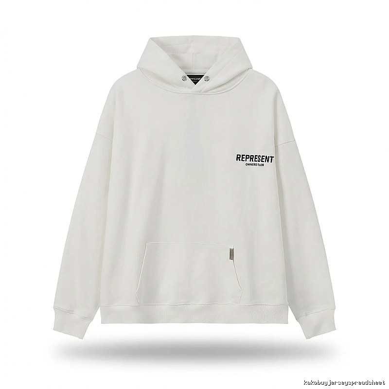REPRESENT Simple Style White Hoodie