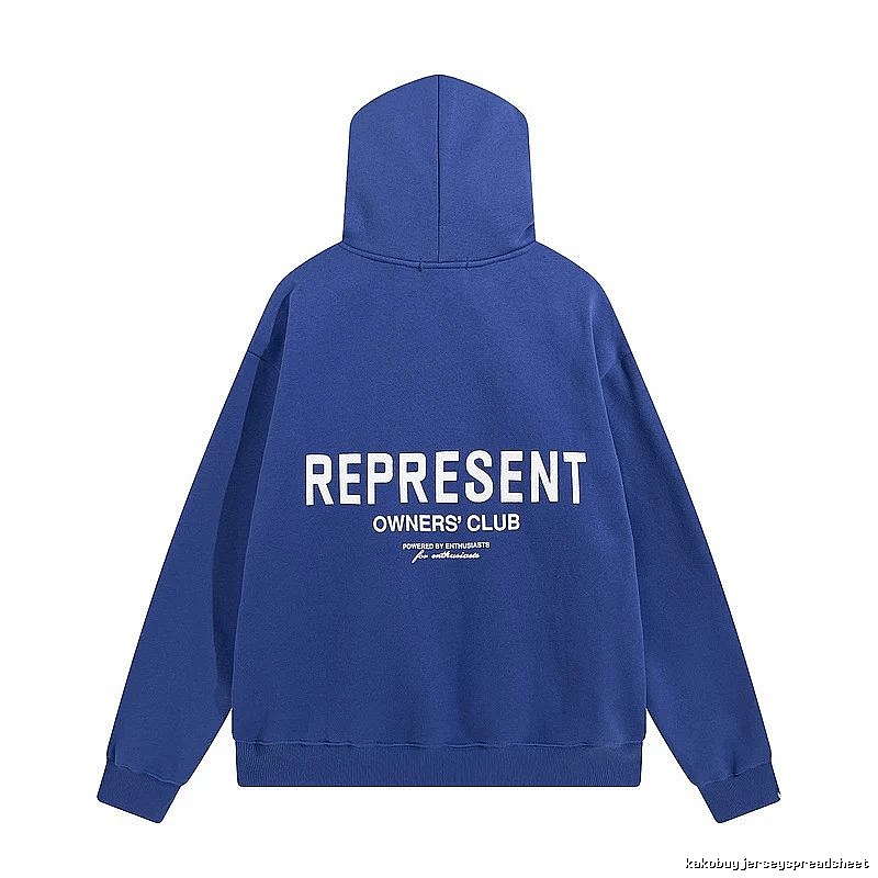 Represent Travel Owners Club hoodie Navy Large Represent with Modern Look