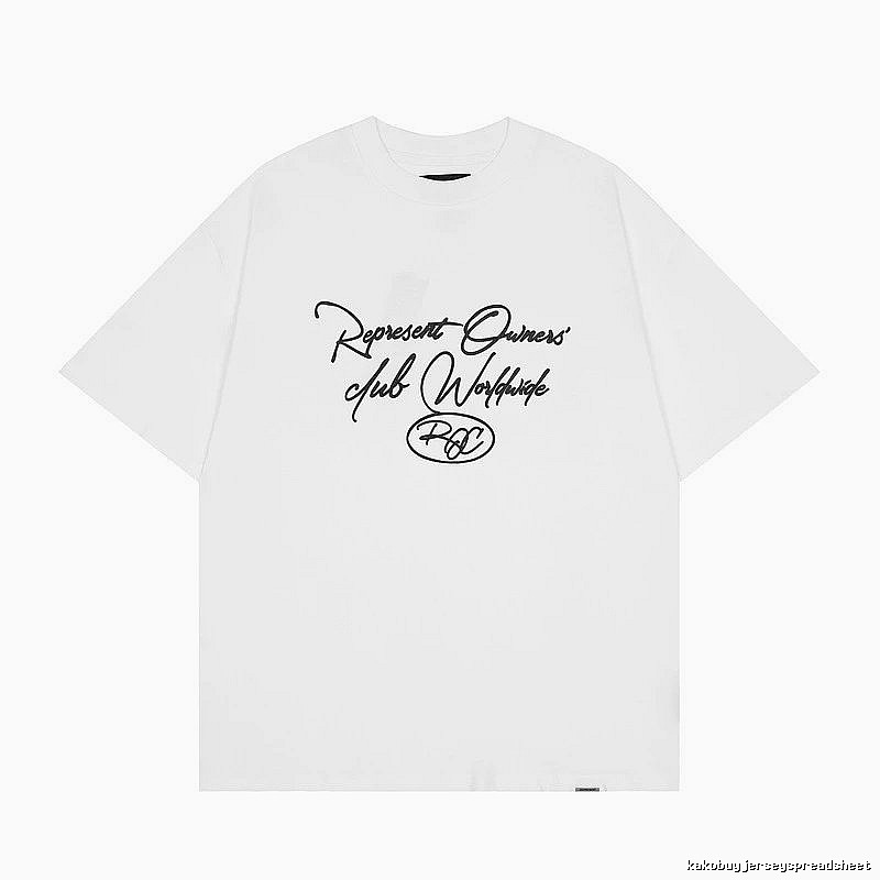 Represent White Style 805 Owners Club T-Shirt Clean Colorway Logo