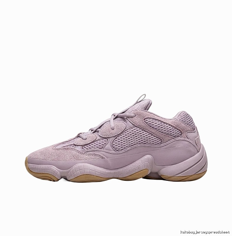 Retro-style light purple Yeezy 500 shoes