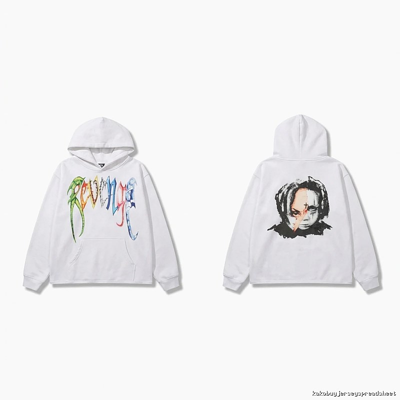 Revenge Colorful Graffiti Style White Hoodie