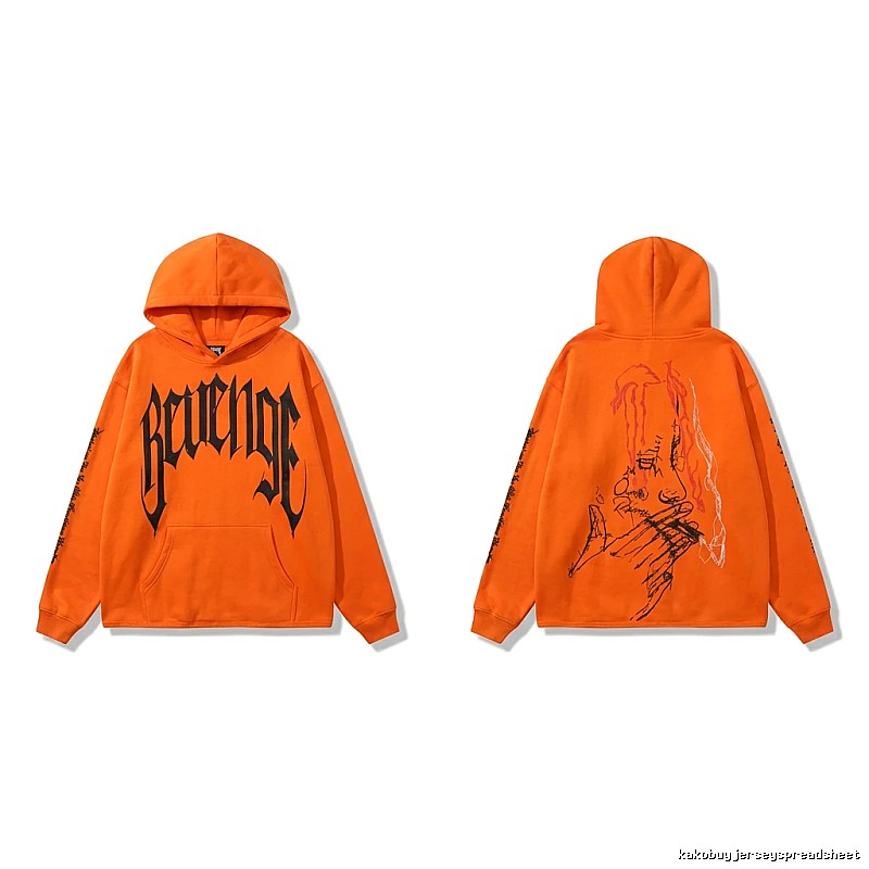 Revenge dark style orange hoodie