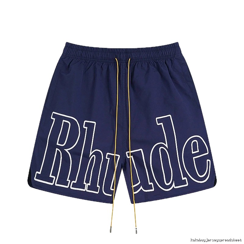 RHUDE Alphabet Wind Dark Blue Shorts