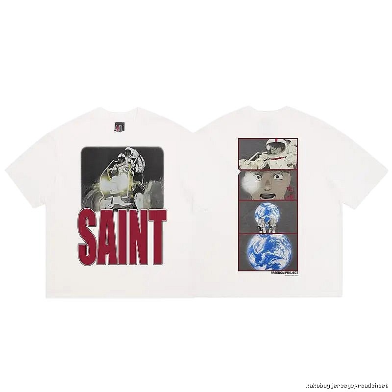 SAINT Free Project Retro Comic Style White T-Shirt