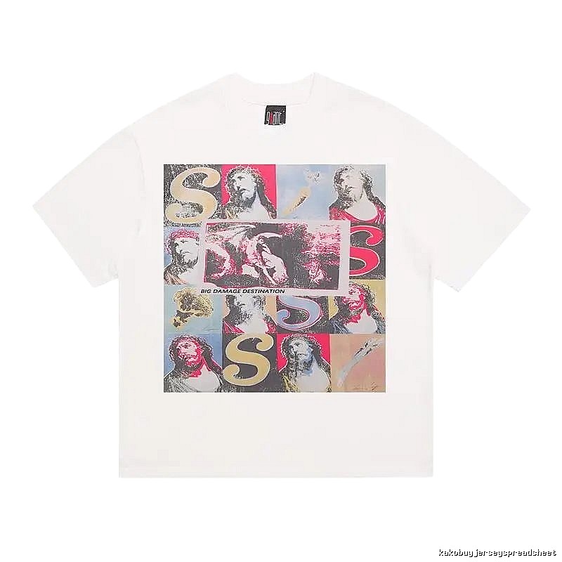 SAINT Religious Print Vintage Style White T-Shirt