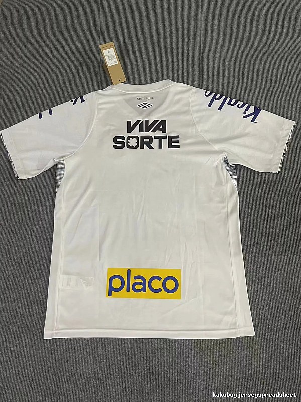 Santos Casual Neymar Jr #10 soccer jersey White Football Sponsor for Streetwear Looks