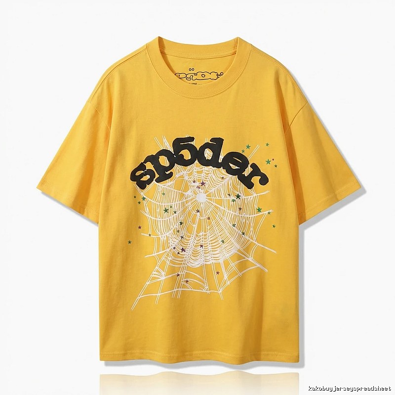 Sp5der Cobweb Cool Yellow T-shirt