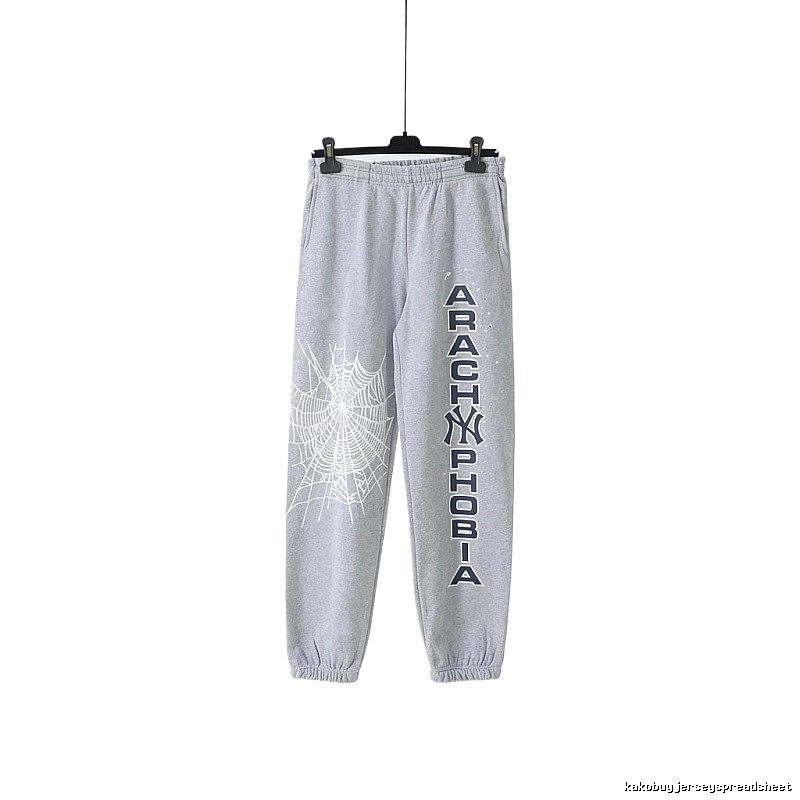 Sp5der Grey Trendy Sweatpants