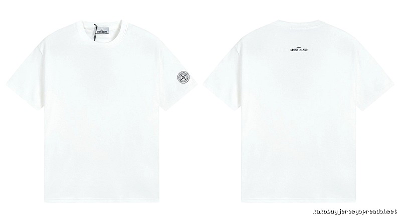 Stone Island Badge Minimalist Style White Short-sleeve T-shirt