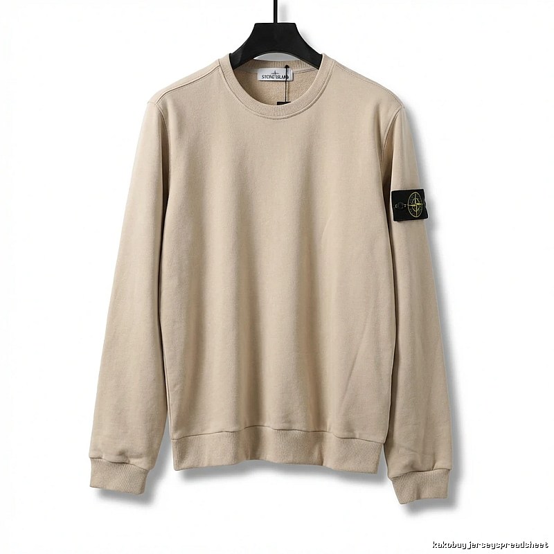 Stone Island basic simple style beige sweatshirt