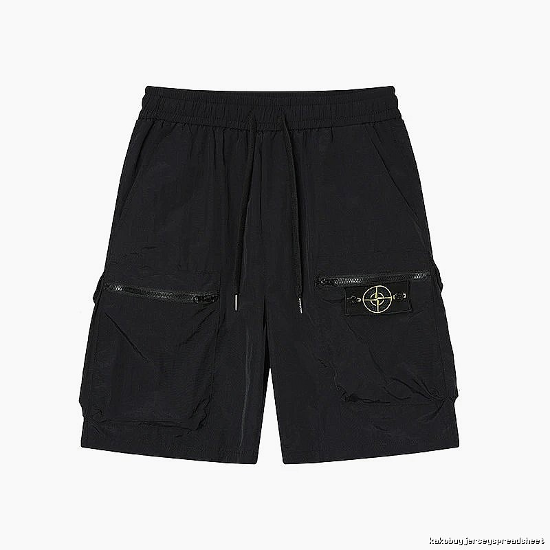 Stone Island Classic Collection Workwear Style Black Shorts