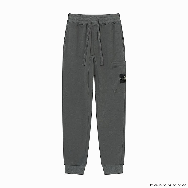 Stone Island Classic Street Style Dark Grey Jogger Sweatpants
