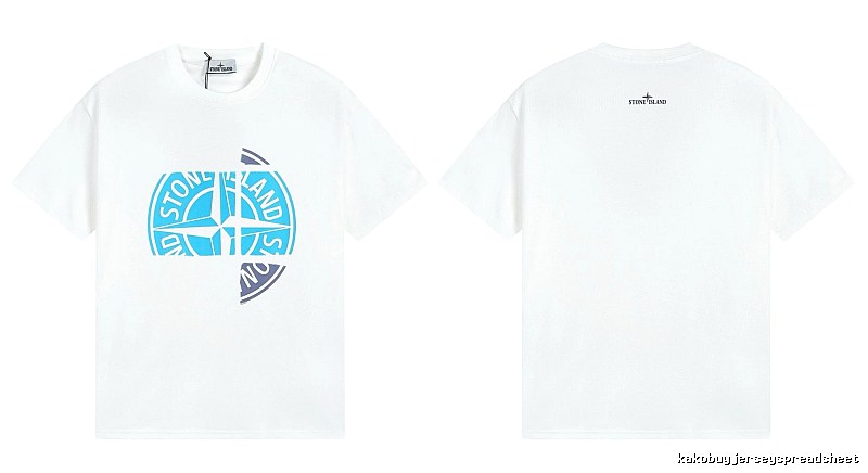 Stone Island Compass Print Cool Trendy Style White T-Shirt