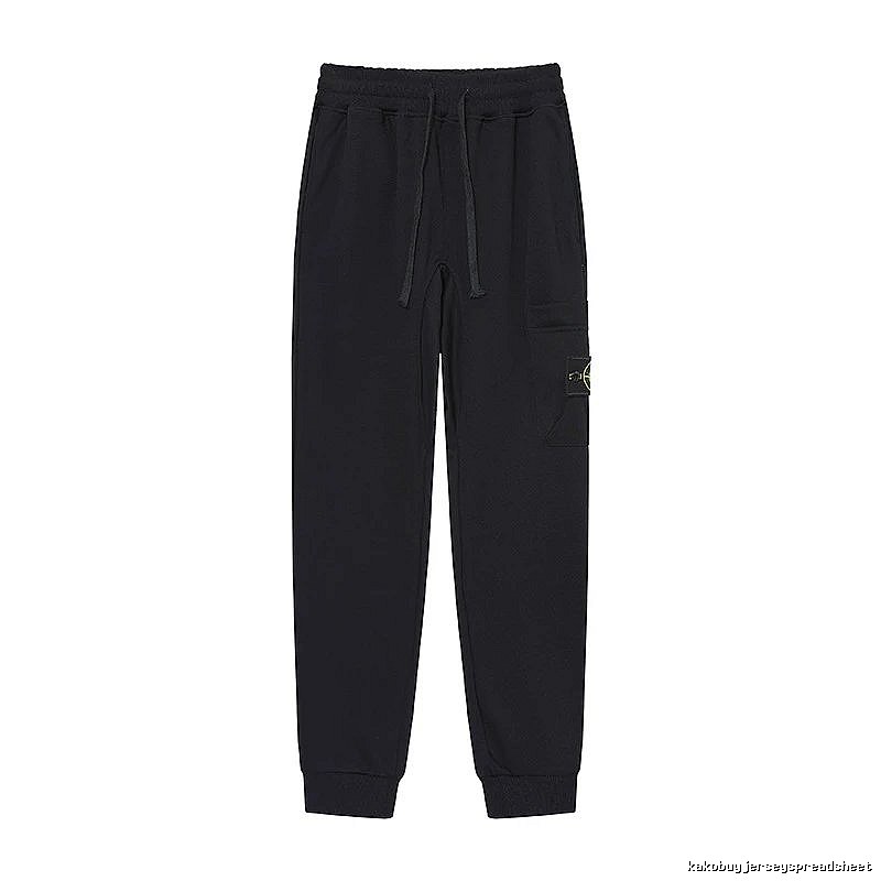 Stone Island Compass Series Street Style Black Sweatpants