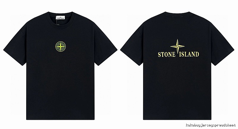 Stone Island Compass Series Streetwear Black Short Sleeve T-Shirt