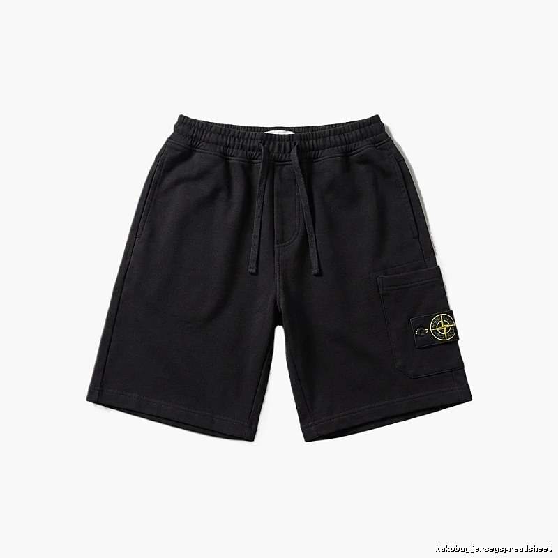 Stone Island functional style black shorts