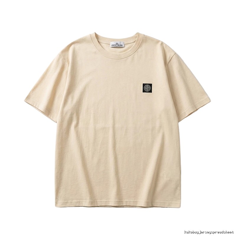 Stone Island minimalist style beige T-shirt