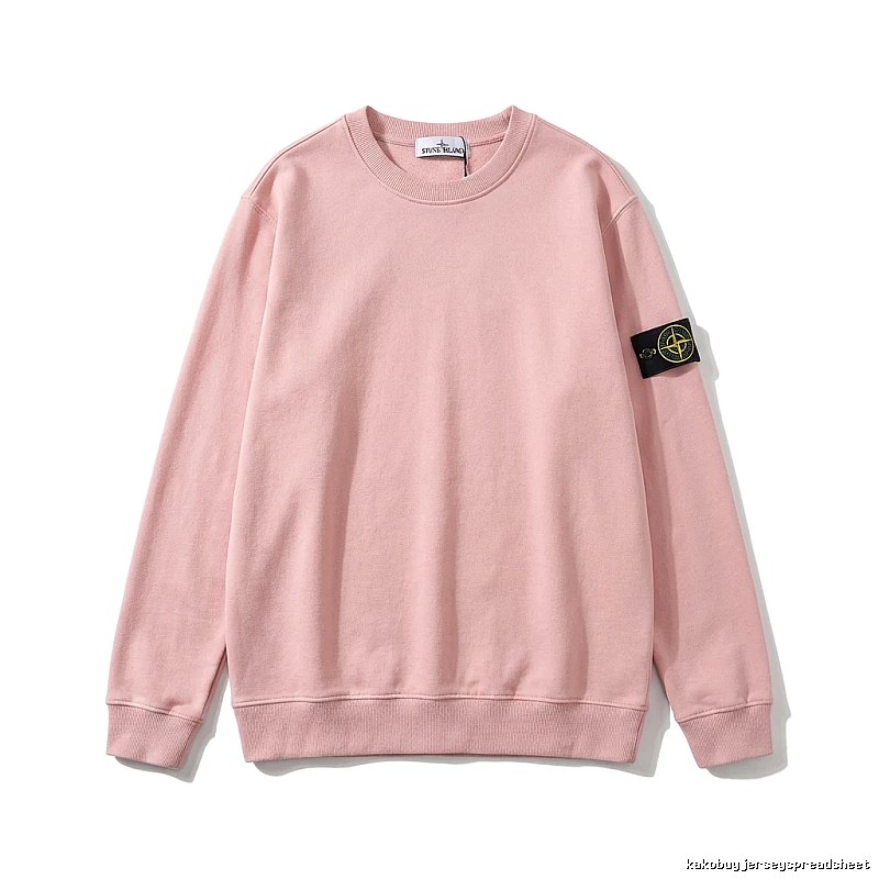 Stone Island minimalist style pink sweatshirt