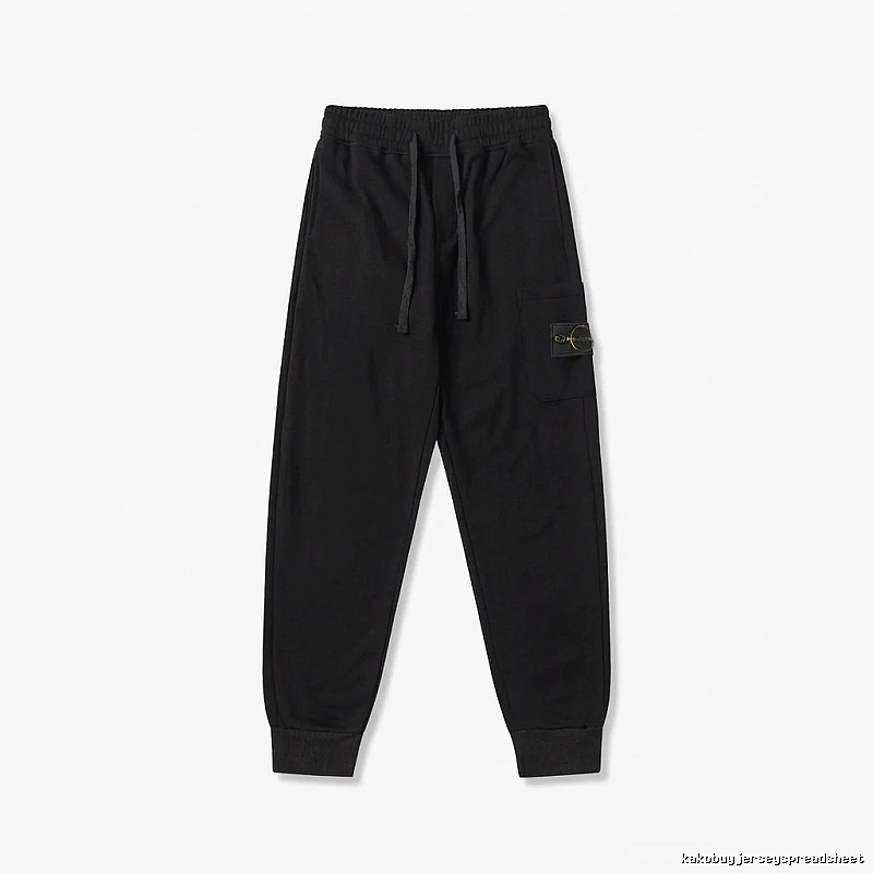 Stone Island workwear-style black sweatpants