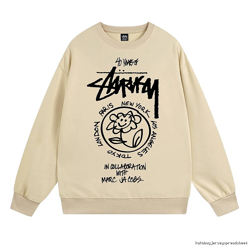Stussy Beige Style 539 Graphic SweatShirt Travel Pack
