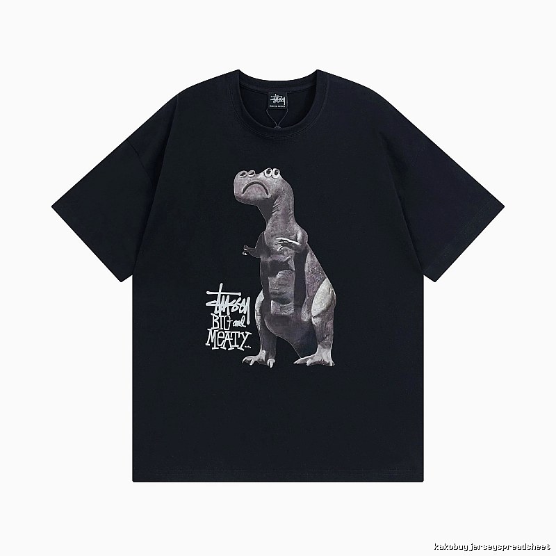 Stussy Black Spider Graphic T-Shirt Visual Accent Logo