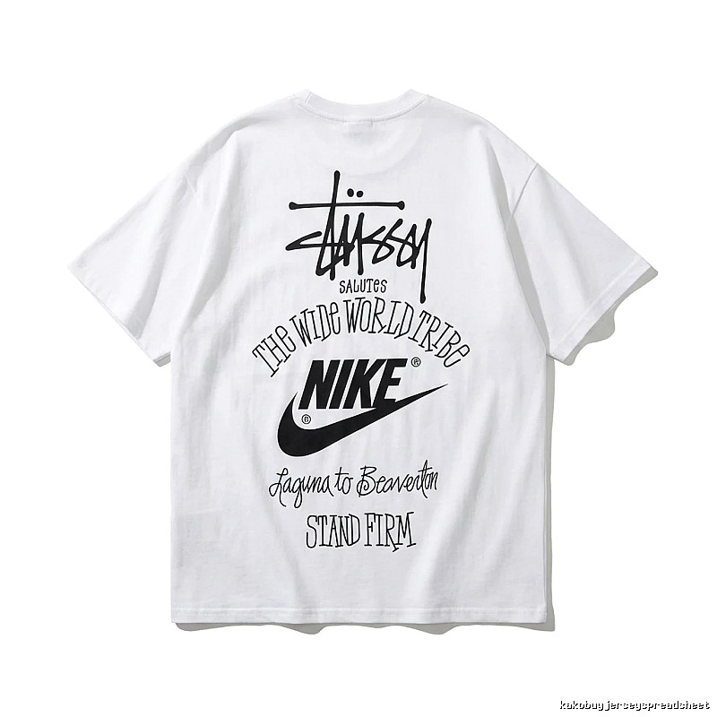 Stussy Co-branded Simple White T-shirt