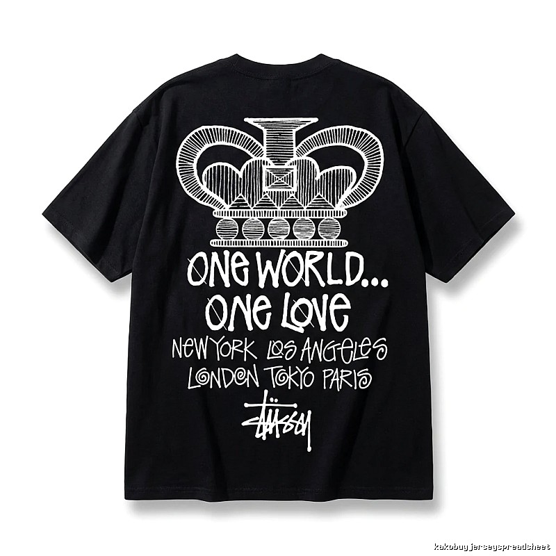 Stussy Crown Print Black T-shirt