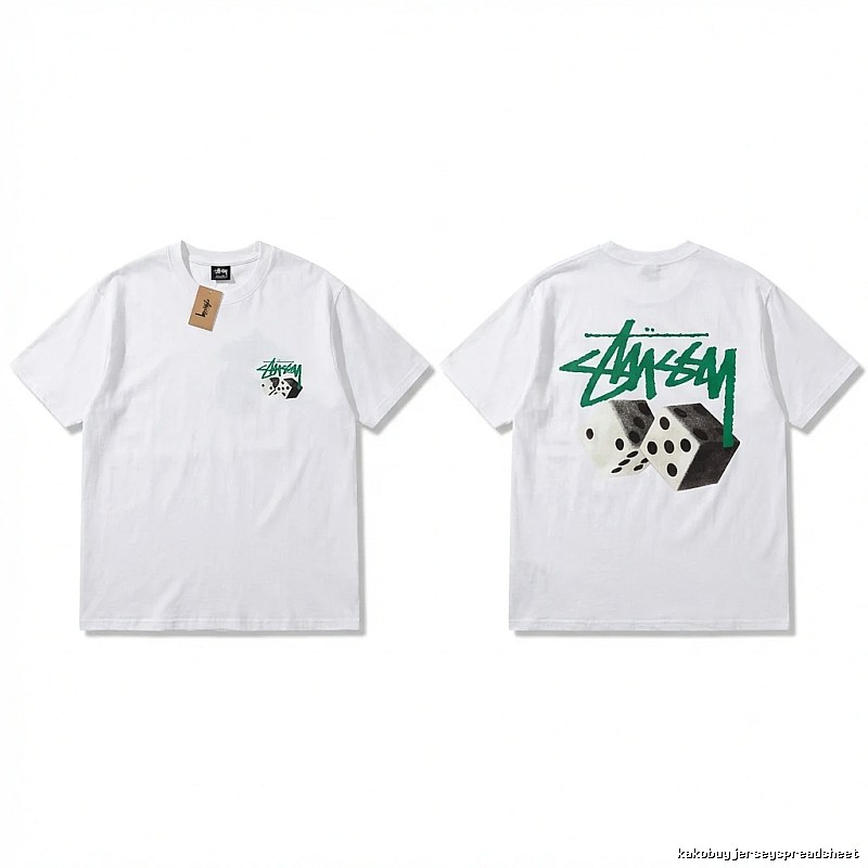 Stussy Dice Print White T-shirt