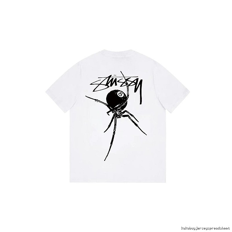 Stussy Easy Match Graphic T-shirt Black White Stussy for Everyday Use