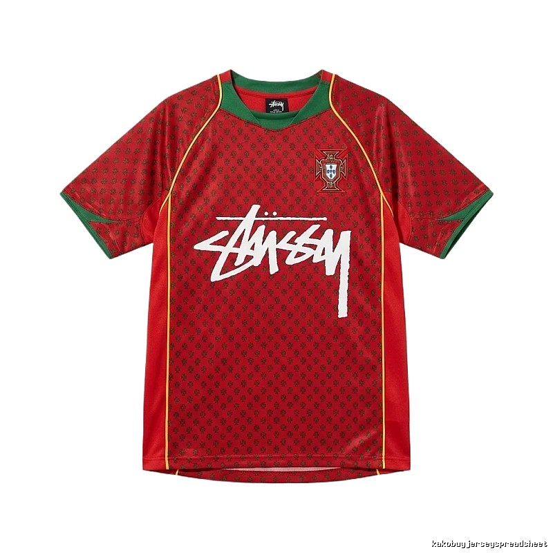 Stussy graffiti-style red short-sleeve