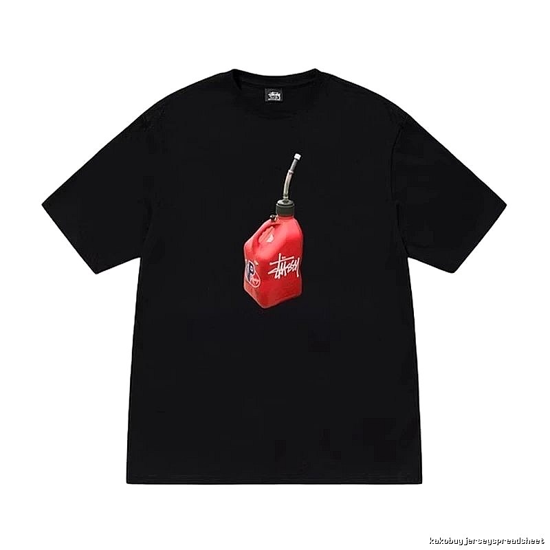 Stussy Monogram Graphic T-shirt Black White Stussy for Layered Styling