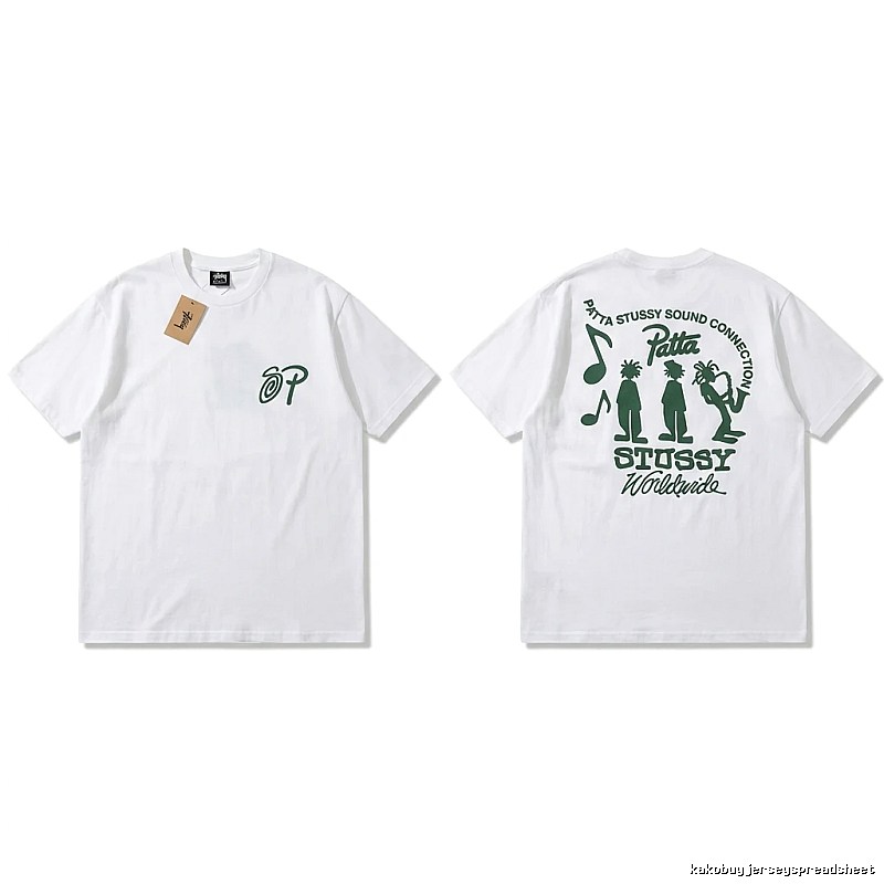 Stussy Music Print White T-shirt