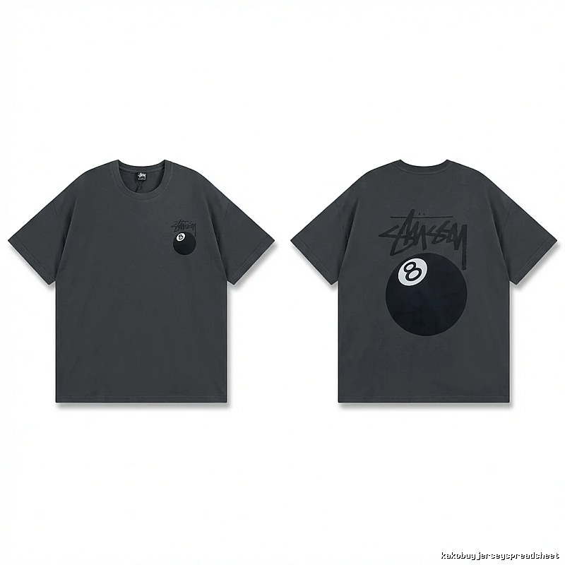Stussy No.8 Retro Black T-shirt