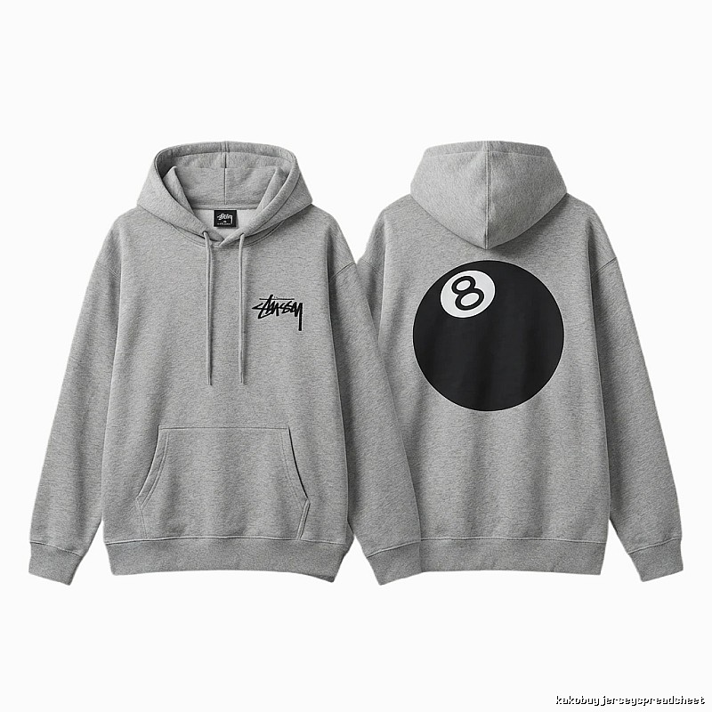 Stussy No.8 Retro Style Hoodie