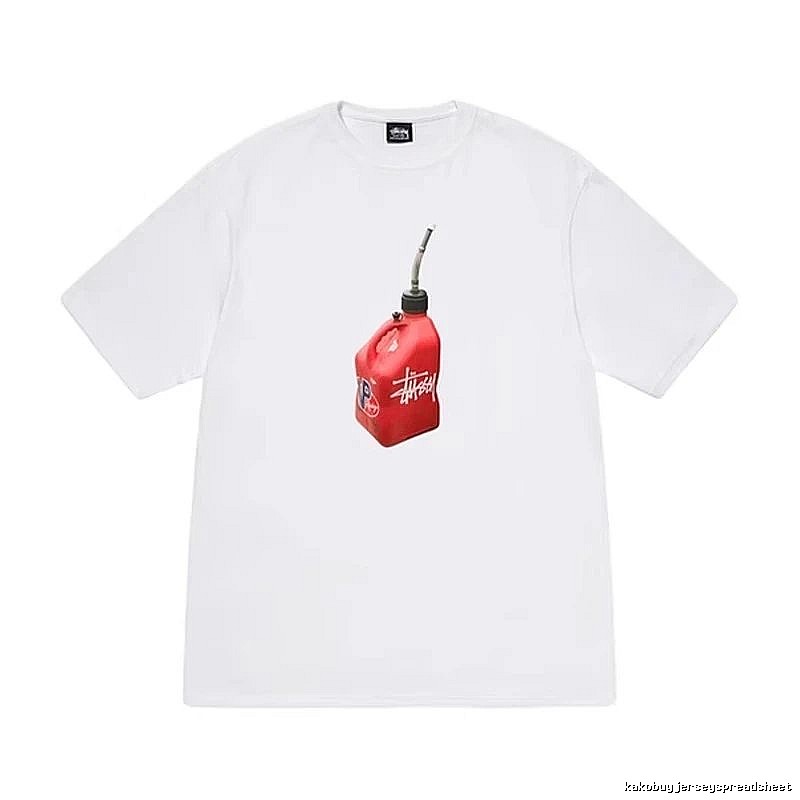 Stussy Patterned Graphic T-shirt Black White Stussy with Polished Detail