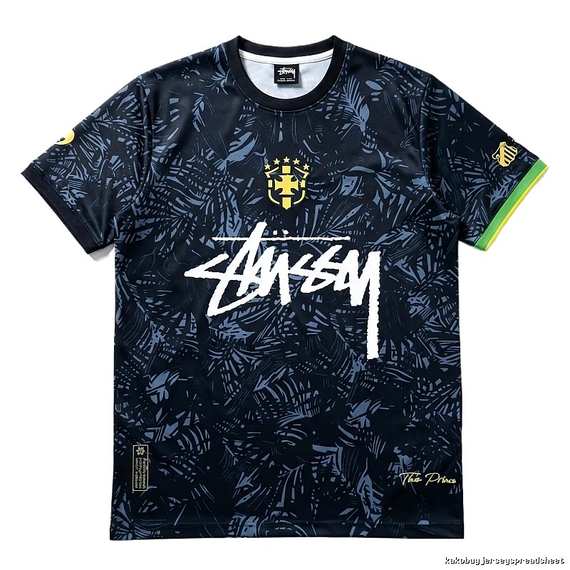 Stussy Printed Trendy Black Short-sleeve Shirt