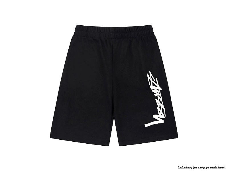 Stussy street-style black shorts