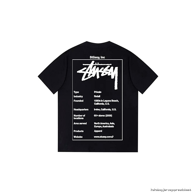Stussy Travel Graphic T-shirt Black White Stussy with Modern Look